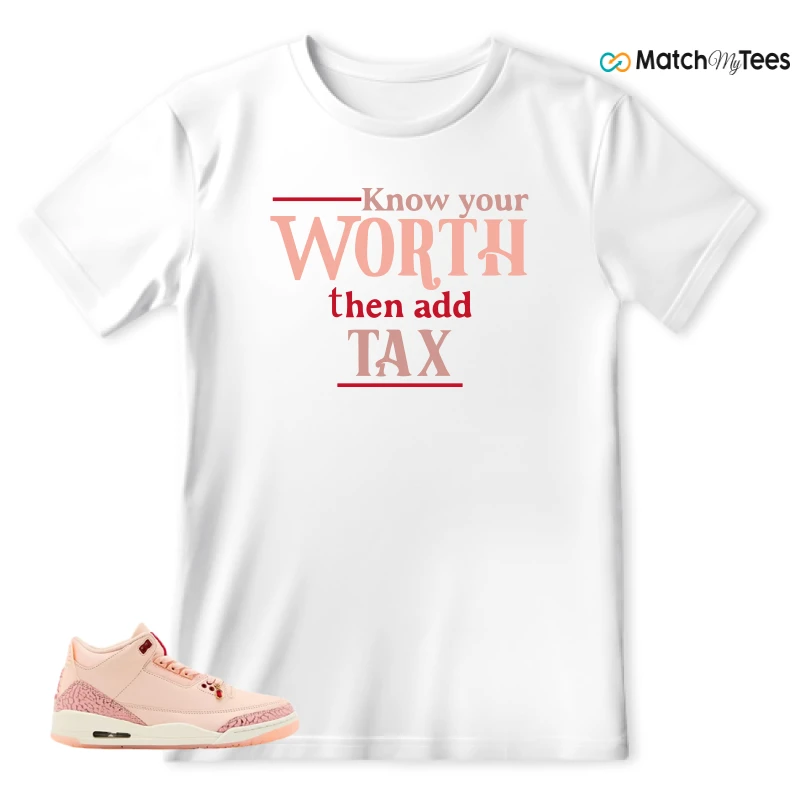 NIKE AIR JORDAN 3 RETRO VALENTINE'S DAY SNEAKER Matching Tees t-shirt