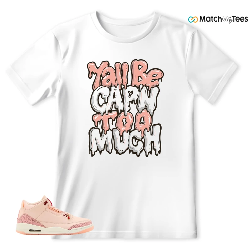 NIKE AIR JORDAN 3 RETRO VALENTINE'S DAY SNEAKER Matching Tees t-shirt