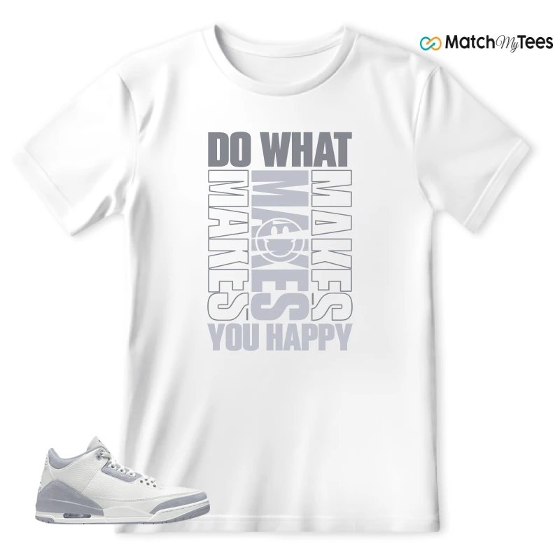 NIKE AIR JORDAN 3 SAIL SNEAKER Matching Tees T-shirt for Men
