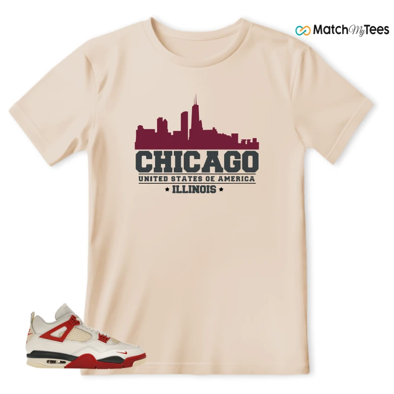 NIKE AIR JORDAN 4 BRICK AFTER BRICK SNEAKER Matching Tees t-shirt