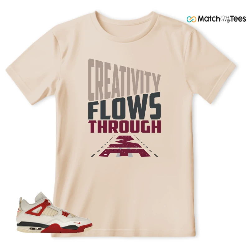 NIKE AIR JORDAN 4 BRICK AFTER BRICK SNEAKER Matching Tees t-shirt