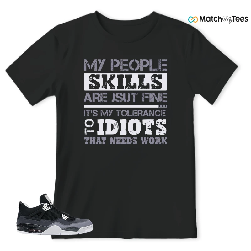 NIKE AIR JORDAN 4 FEAR SNEAKER Matching Tees t-shirt