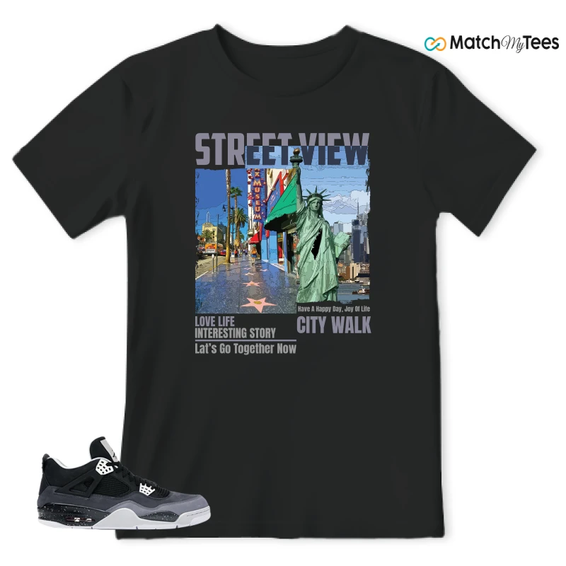 NIKE AIR JORDAN 4 FEAR SNEAKER Matching Tees t-shirt