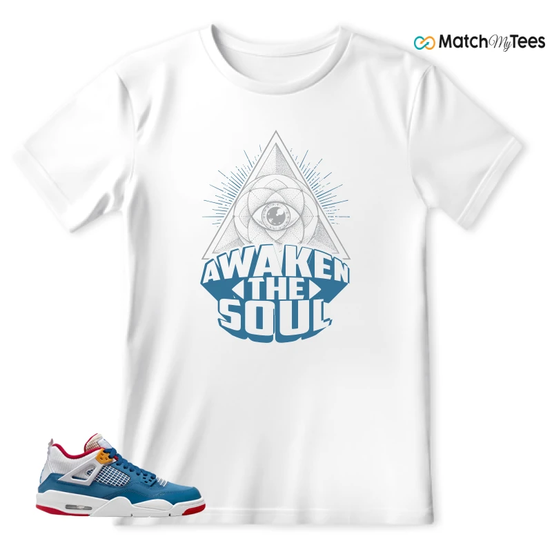 NIKE AIR JORDAN 4 RETRO MESSY ROOM (GS) SNEAKER Matching Tees t-shirt
