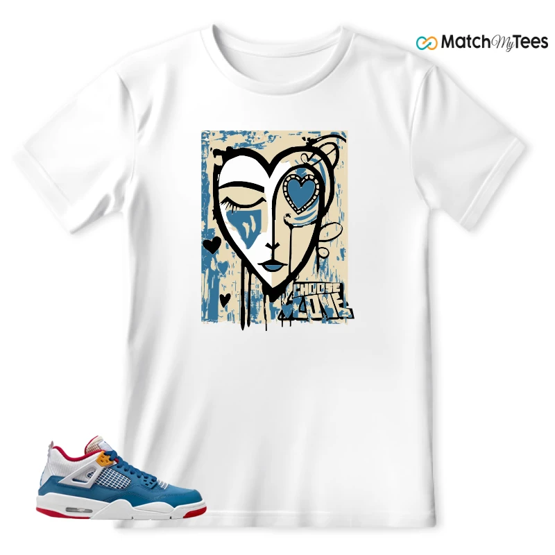 NIKE AIR JORDAN 4 RETRO MESSY ROOM (GS) SNEAKER Matching Tees t-shirt