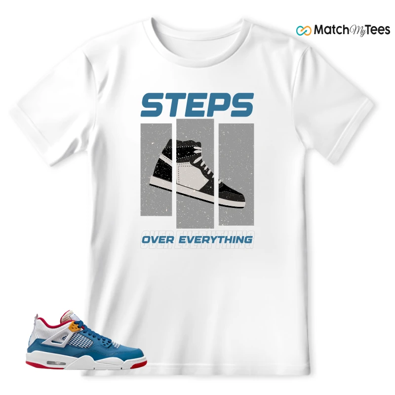 NIKE AIR JORDAN 4 RETRO MESSY ROOM (GS) SNEAKER Matching Tees t-shirt