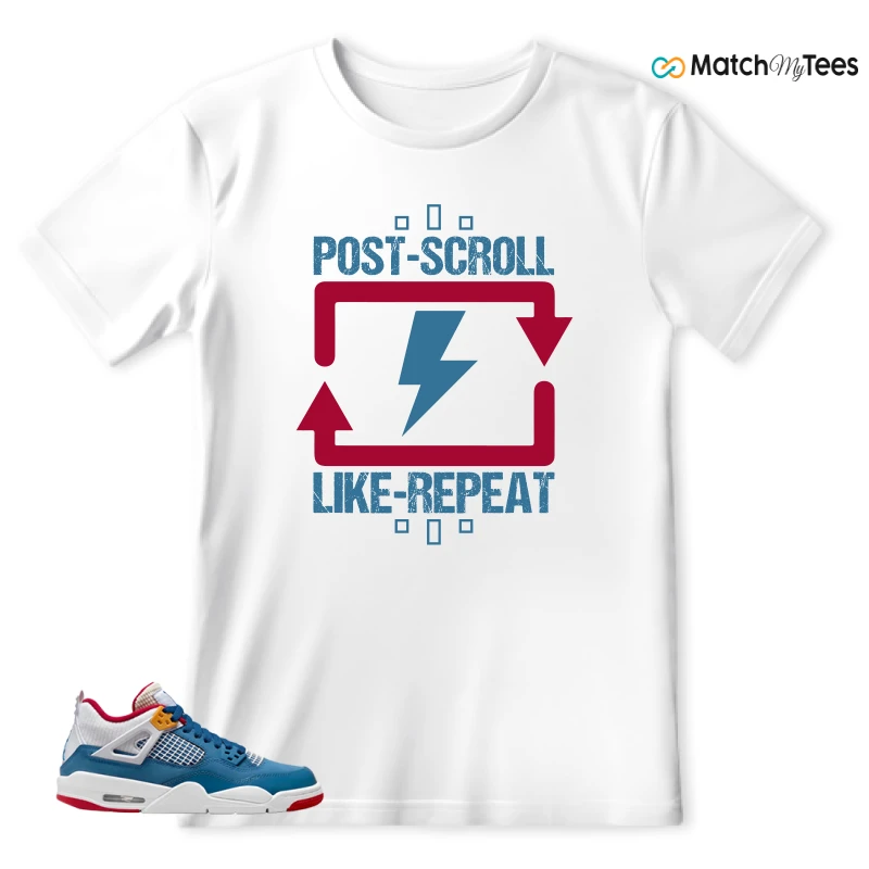 NIKE AIR JORDAN 4 RETRO MESSY ROOM (GS) SNEAKER Matching Tees t-shirt