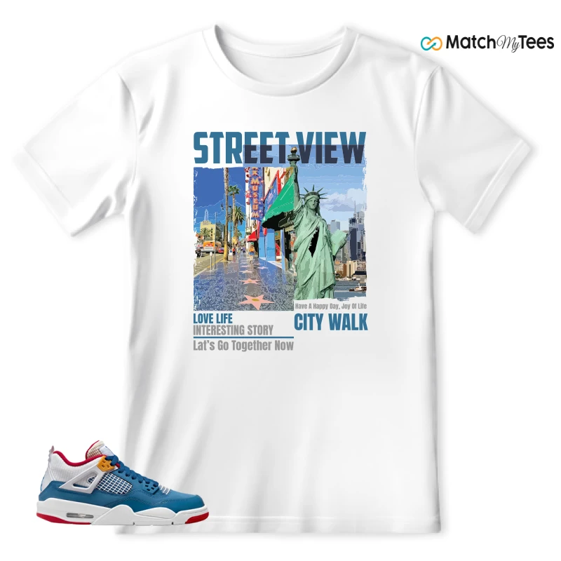 NIKE AIR JORDAN 4 RETRO MESSY ROOM (GS) SNEAKER Matching Tees t-shirt