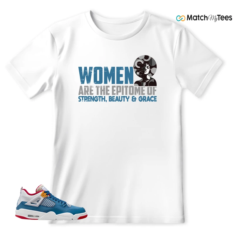 NIKE AIR JORDAN 4 RETRO MESSY ROOM (GS) SNEAKER Matching Tees t-shirt