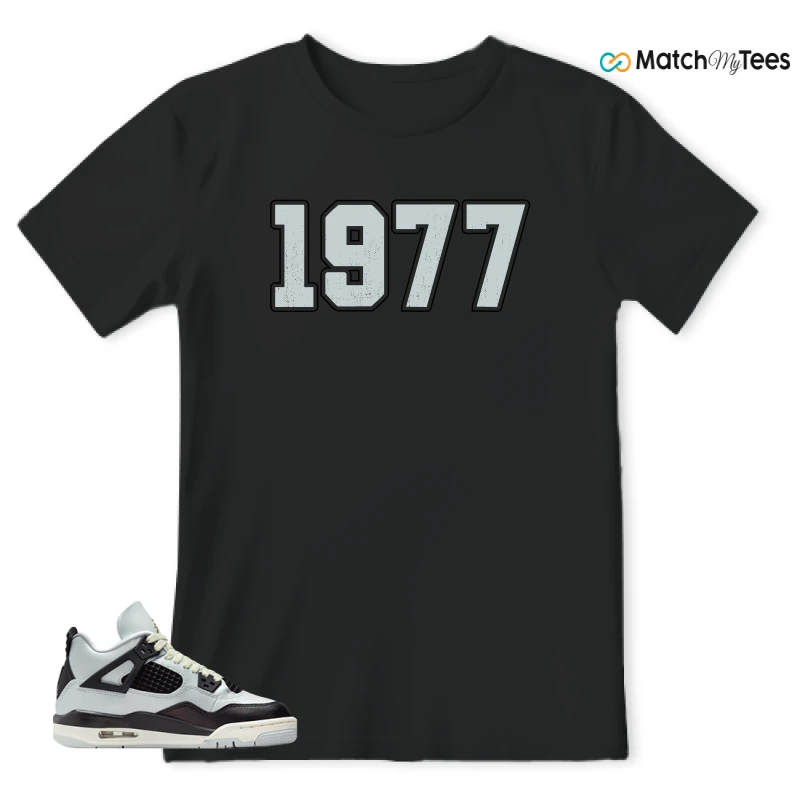 NIKE AIR JORDAN 4 RETRO PLATINUM GOLD SNEAKER Matching Tees T-shirt for Men