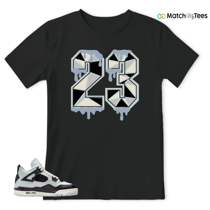 NIKE AIR JORDAN 4 RETRO PLATINUM GOLD SNEAKER Matching Tees t-shirt