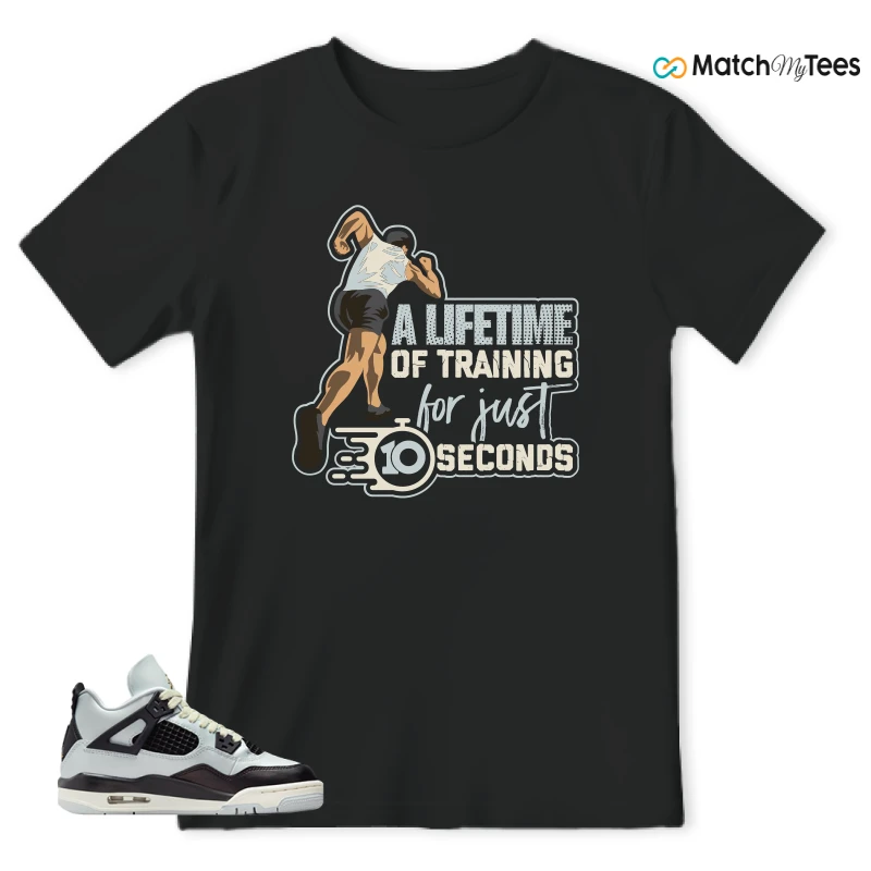 NIKE AIR JORDAN 4 RETRO PLATINUM GOLD SNEAKER Matching Tees t-shirt