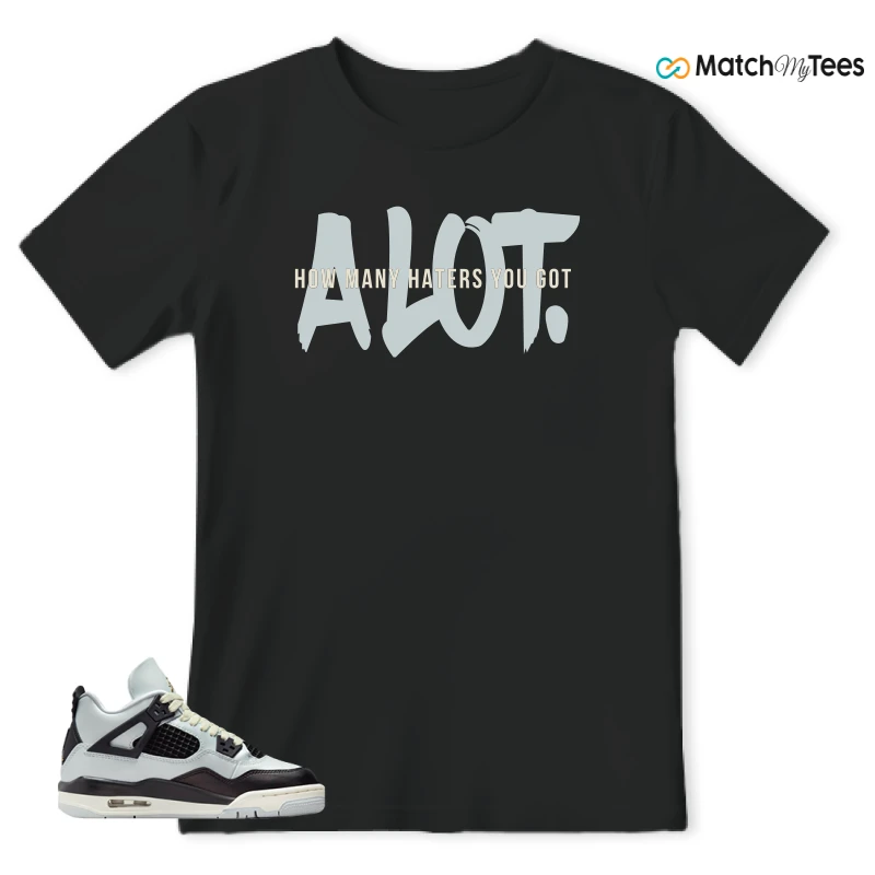 NIKE AIR JORDAN 4 RETRO PLATINUM GOLD SNEAKER Matching Tees t-shirt
