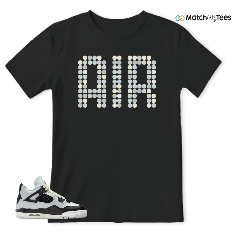 NIKE AIR JORDAN 4 RETRO PLATINUM GOLD SNEAKER Matching Tees t-shirt