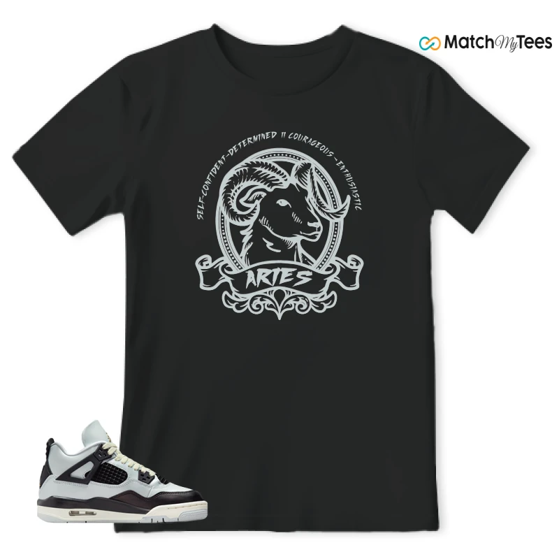 NIKE AIR JORDAN 4 RETRO PLATINUM GOLD SNEAKER Matching Tees t-shirt
