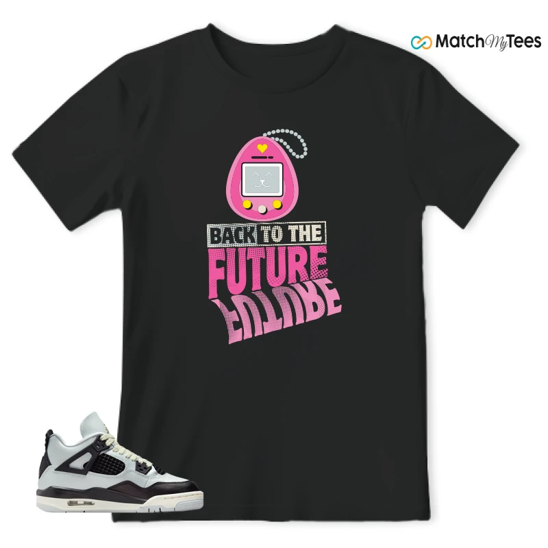NIKE AIR JORDAN 4 RETRO PLATINUM GOLD SNEAKER Matching Tees t-shirt