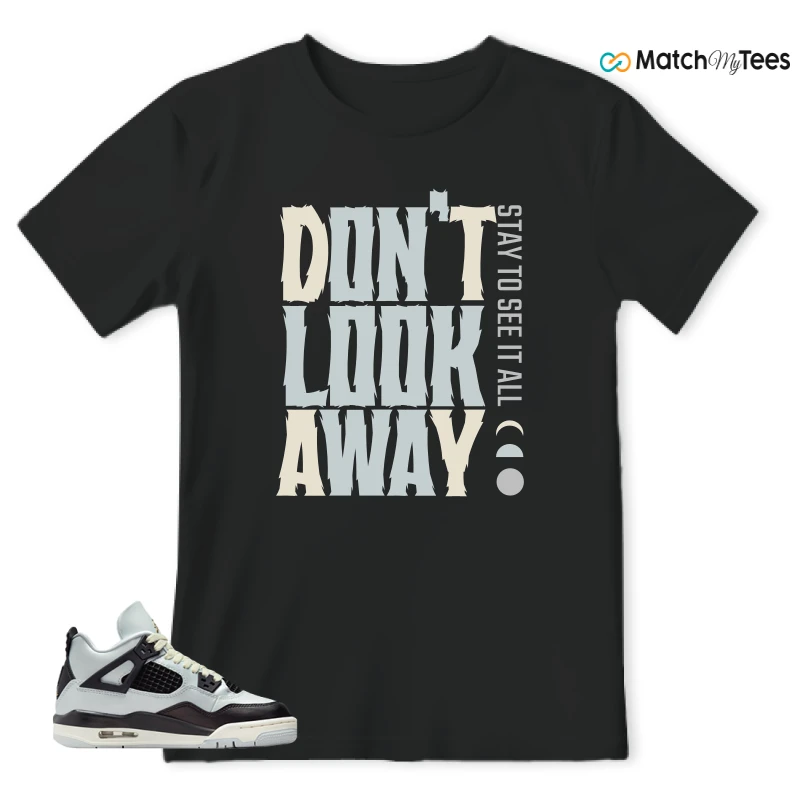 NIKE AIR JORDAN 4 RETRO PLATINUM GOLD SNEAKER Matching Tees T-shirt for Men