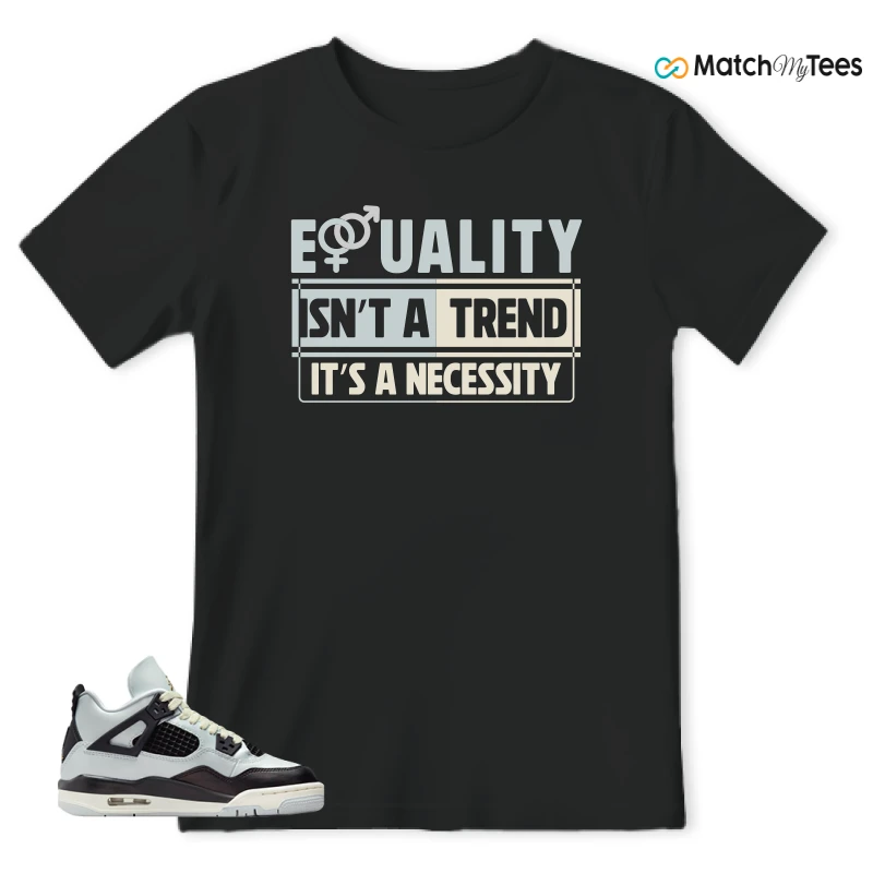 NIKE AIR JORDAN 4 RETRO PLATINUM GOLD SNEAKER Matching Tees T-shirt for Men