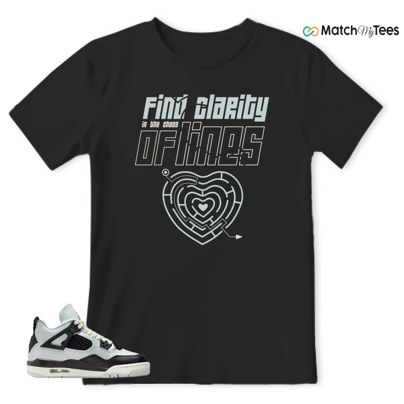 NIKE AIR JORDAN 4 RETRO PLATINUM GOLD SNEAKER Matching Tees t-shirt