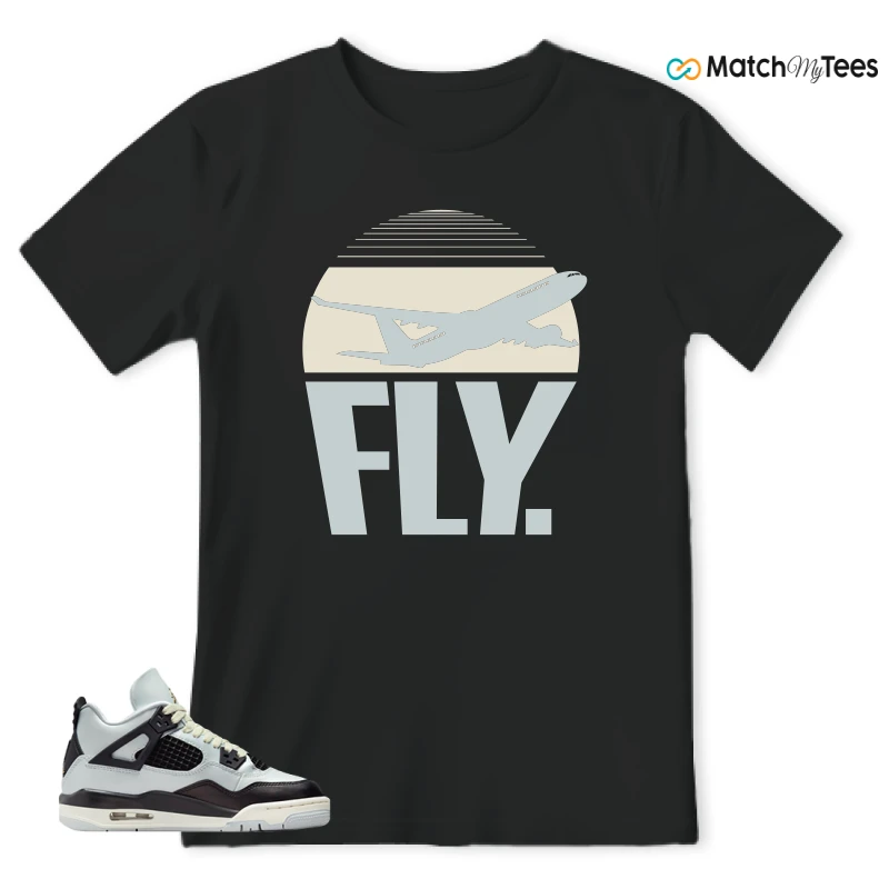 NIKE AIR JORDAN 4 RETRO PLATINUM GOLD SNEAKER Matching Tees t-shirt