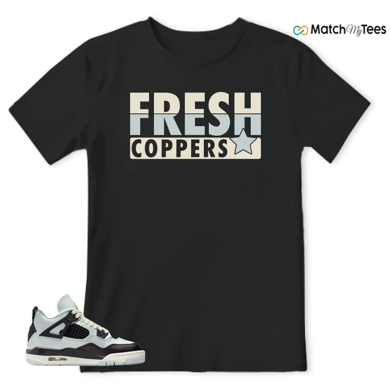 NIKE AIR JORDAN 4 RETRO PLATINUM GOLD SNEAKER Matching Tees t-shirt