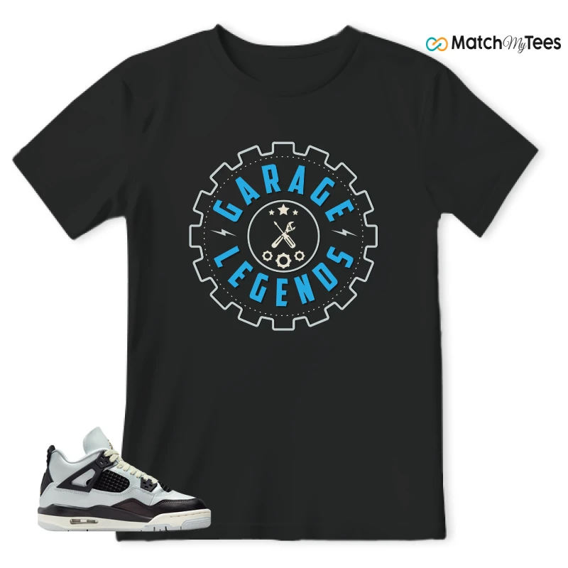 NIKE AIR JORDAN 4 RETRO PLATINUM GOLD SNEAKER Matching Tees t-shirt