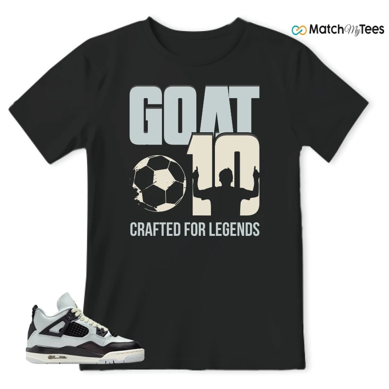 NIKE AIR JORDAN 4 RETRO PLATINUM GOLD SNEAKER Matching Tees t-shirt