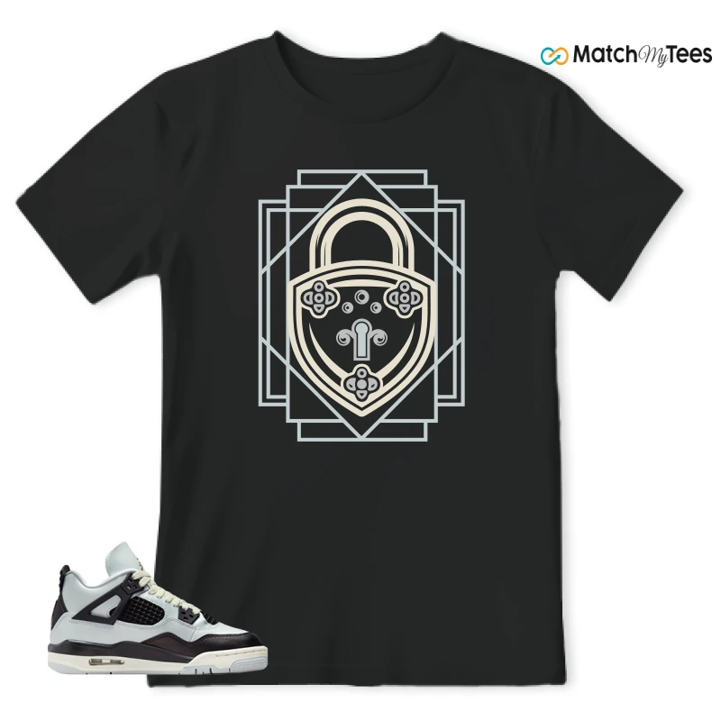 NIKE AIR JORDAN 4 RETRO PLATINUM GOLD SNEAKER Matching Tees t-shirt