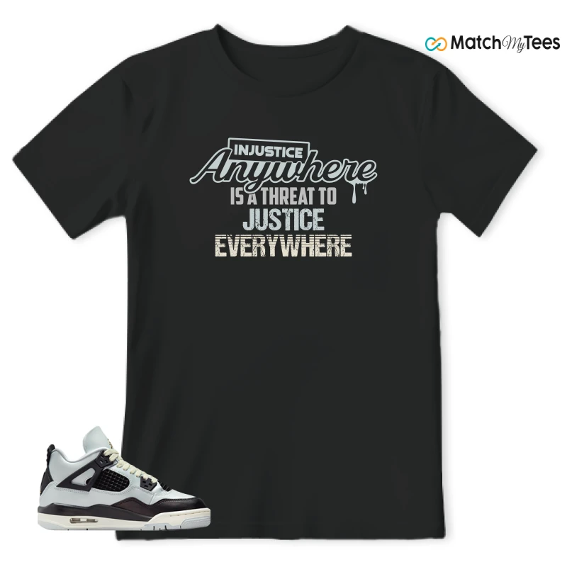 NIKE AIR JORDAN 4 RETRO PLATINUM GOLD SNEAKER Matching Tees t-shirt