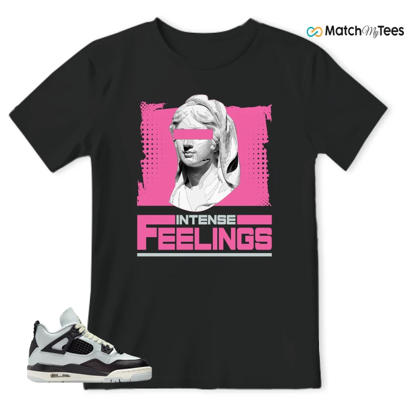 NIKE AIR JORDAN 4 RETRO PLATINUM GOLD SNEAKER Matching Tees t-shirt
