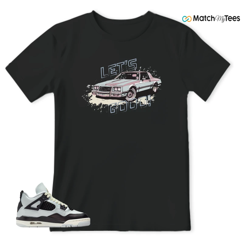 NIKE AIR JORDAN 4 RETRO PLATINUM GOLD SNEAKER Matching Tees t-shirt