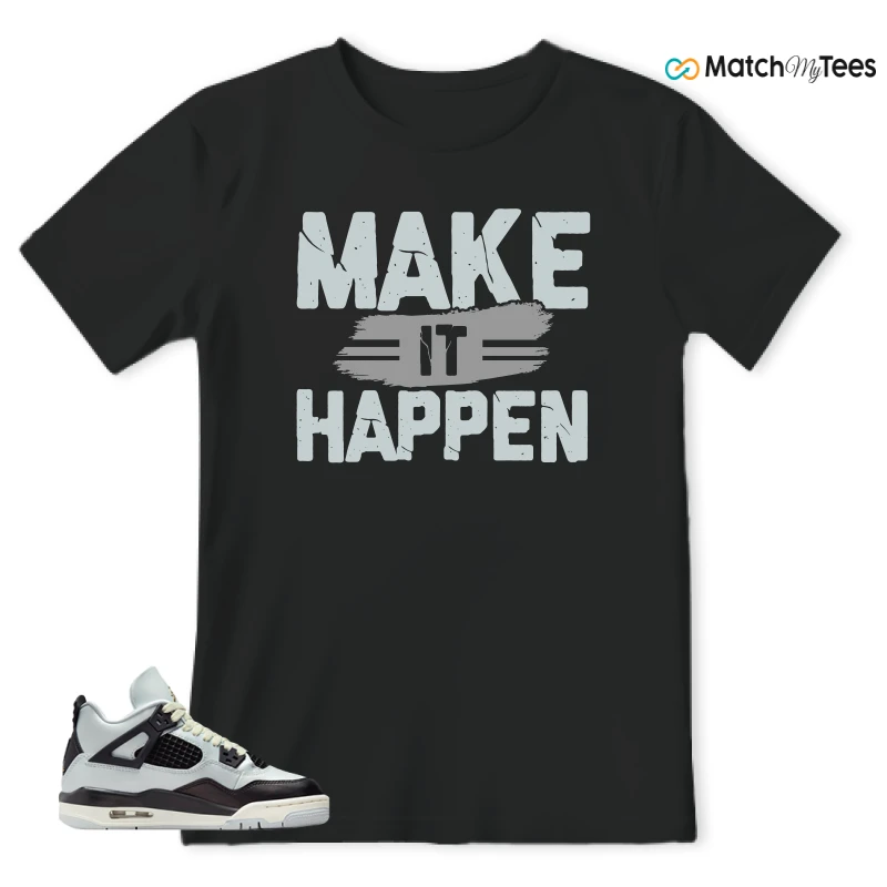 NIKE AIR JORDAN 4 RETRO PLATINUM GOLD SNEAKER Matching Tees t-shirt