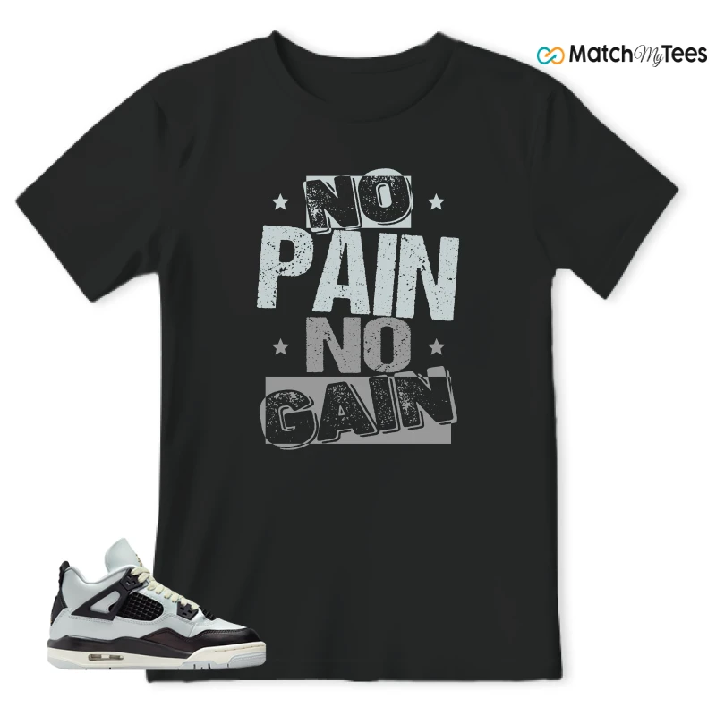 NIKE AIR JORDAN 4 RETRO PLATINUM GOLD SNEAKER Matching Tees t-shirt