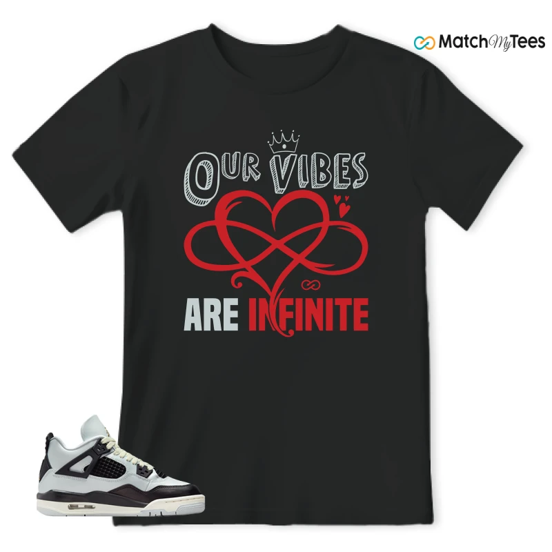 NIKE AIR JORDAN 4 RETRO PLATINUM GOLD SNEAKER Matching Tees t-shirt