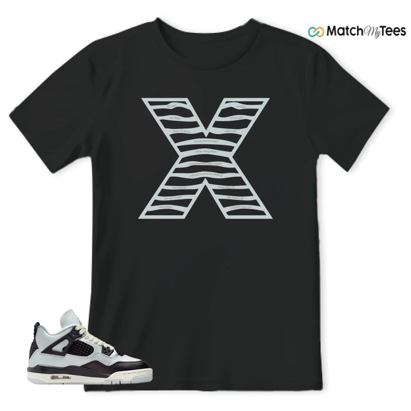 NIKE AIR JORDAN 4 RETRO PLATINUM GOLD SNEAKER Matching Tees t-shirt