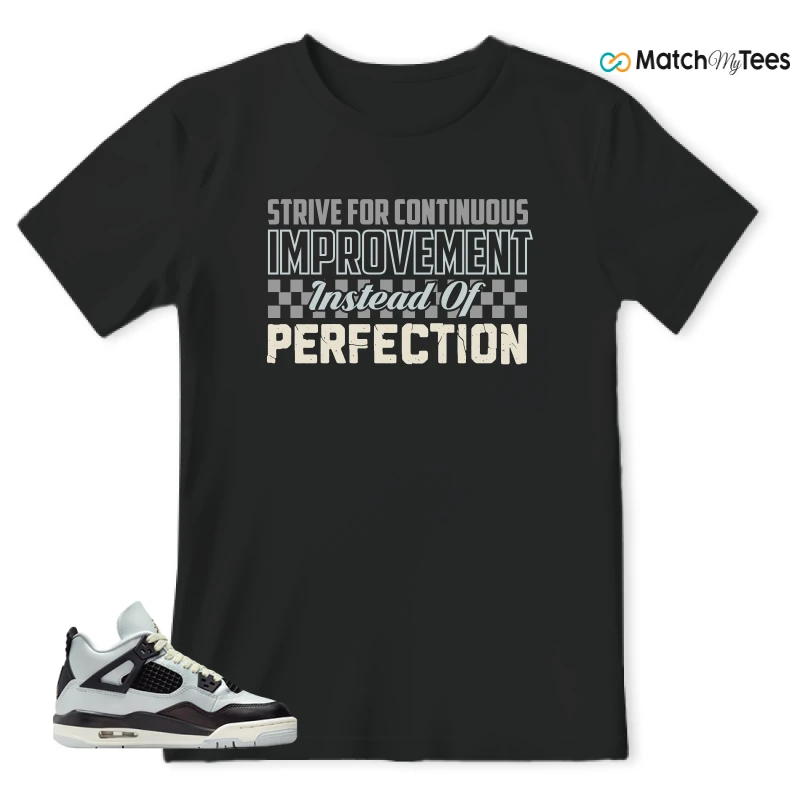 NIKE AIR JORDAN 4 RETRO PLATINUM GOLD SNEAKER Matching Tees t-shirt