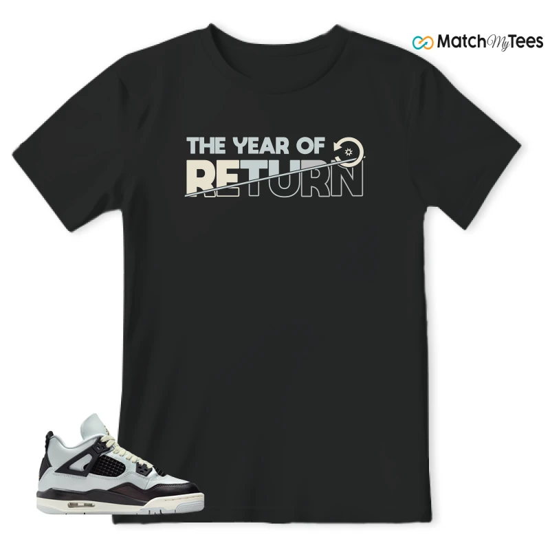 NIKE AIR JORDAN 4 RETRO PLATINUM GOLD SNEAKER Matching Tees t-shirt