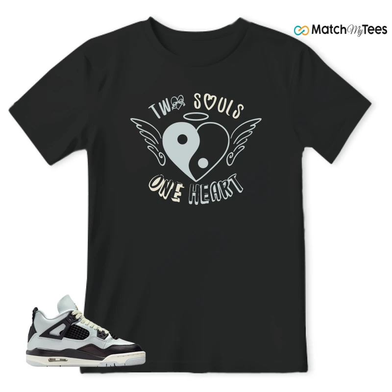 NIKE AIR JORDAN 4 RETRO PLATINUM GOLD SNEAKER Matching Tees t-shirt