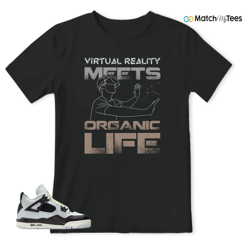 NIKE AIR JORDAN 4 RETRO PLATINUM GOLD SNEAKER Matching Tees t-shirt