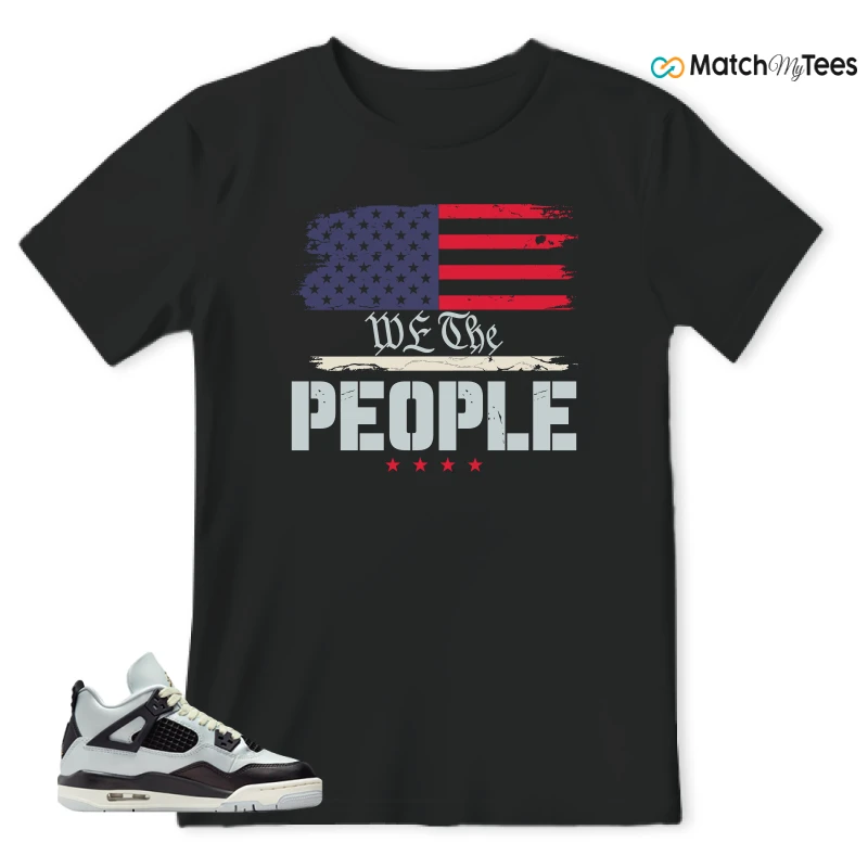 NIKE AIR JORDAN 4 RETRO PLATINUM GOLD SNEAKER Matching Tees t-shirt