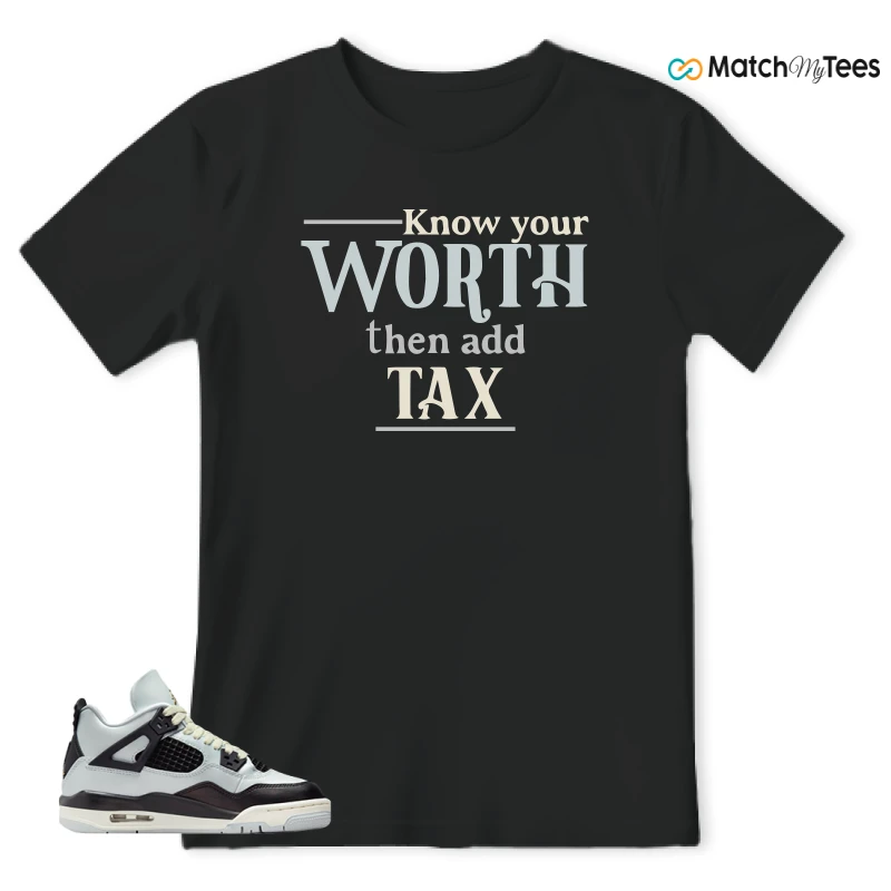 NIKE AIR JORDAN 4 RETRO PLATINUM GOLD SNEAKER Matching Tees t-shirt