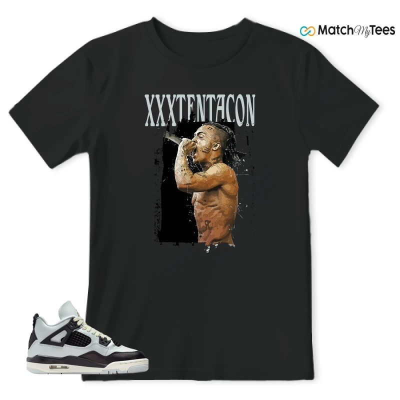 NIKE AIR JORDAN 4 RETRO PLATINUM GOLD SNEAKER Matching Tees t-shirt