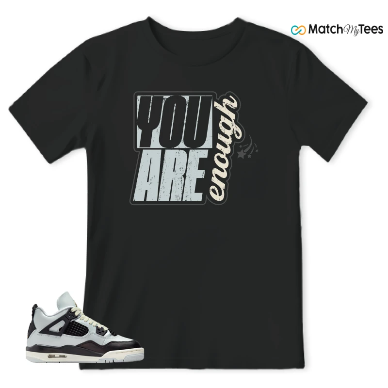 NIKE AIR JORDAN 4 RETRO PLATINUM GOLD SNEAKER Matching Tees t-shirt