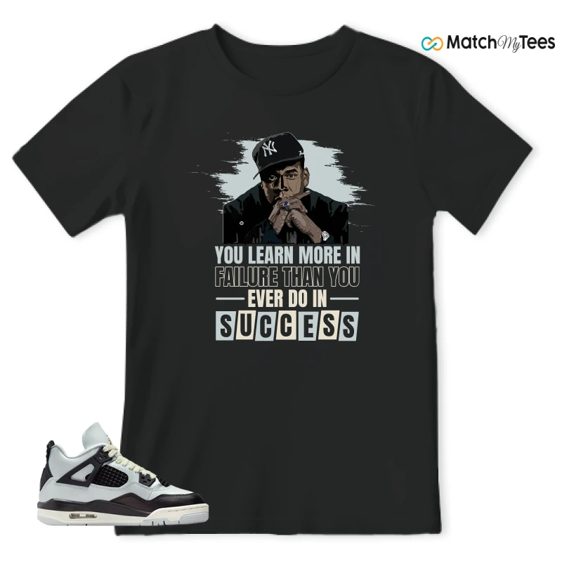NIKE AIR JORDAN 4 RETRO PLATINUM GOLD SNEAKER Matching Tees t-shirt