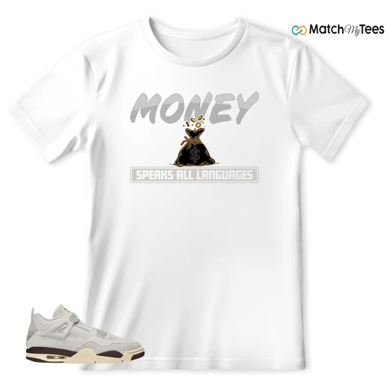 NIKE AIR JORDAN 4 RETRO X A MA MANIÉRE PHANTOM WMNS SNEAKER Matching Tees t-shirt
