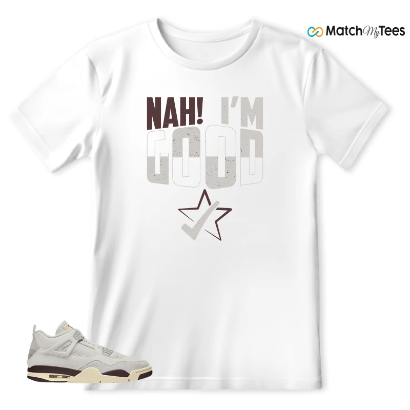 NIKE AIR JORDAN 4 RETRO X A MA MANIÉRE PHANTOM WMNS SNEAKER Matching Tees t-shirt