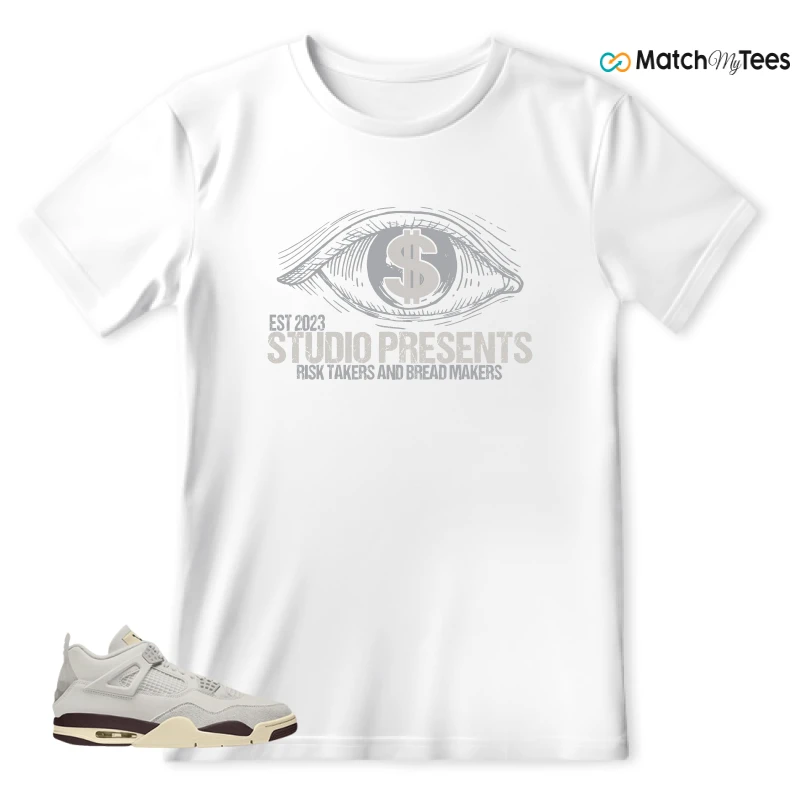 NIKE AIR JORDAN 4 RETRO X A MA MANIÉRE PHANTOM WMNS SNEAKER Matching Tees T-shirt for Men