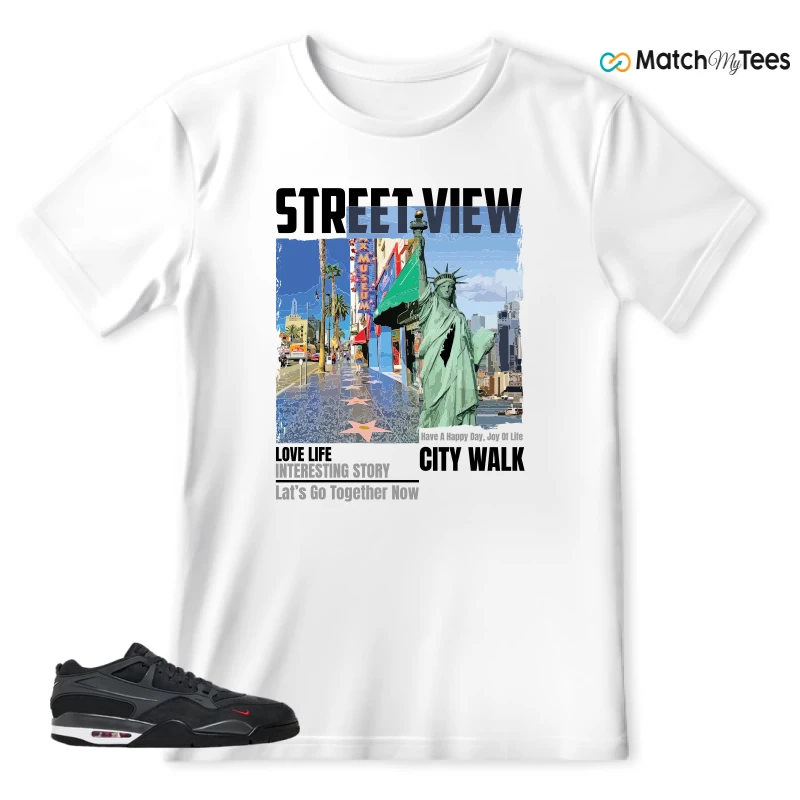 NIKE AIR JORDAN 4 RM SP X NIGEL SYLVESTER ANTHRACITE SNEAKER Matching Tees t-shirt