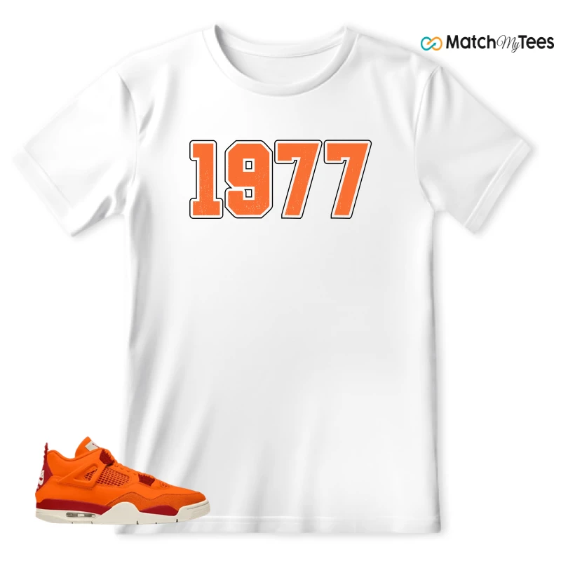 NIKE AIR JORDAN 4 X NIGEL SYLVESTER BIKE AIR FIREWOOD ORANGE SNEAKER Matching Tees t-shirt