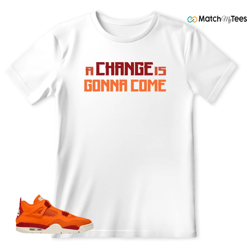 NIKE AIR JORDAN 4 X NIGEL SYLVESTER BIKE AIR FIREWOOD ORANGE SNEAKER Matching Tees t-shirt